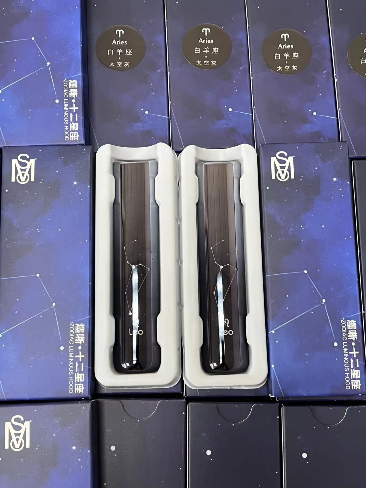 MSO 爅嘶十二星座主機|發光電子煙主機|通用一代煙彈|Type-C快充|炫彩LED燈效-台灣現貨