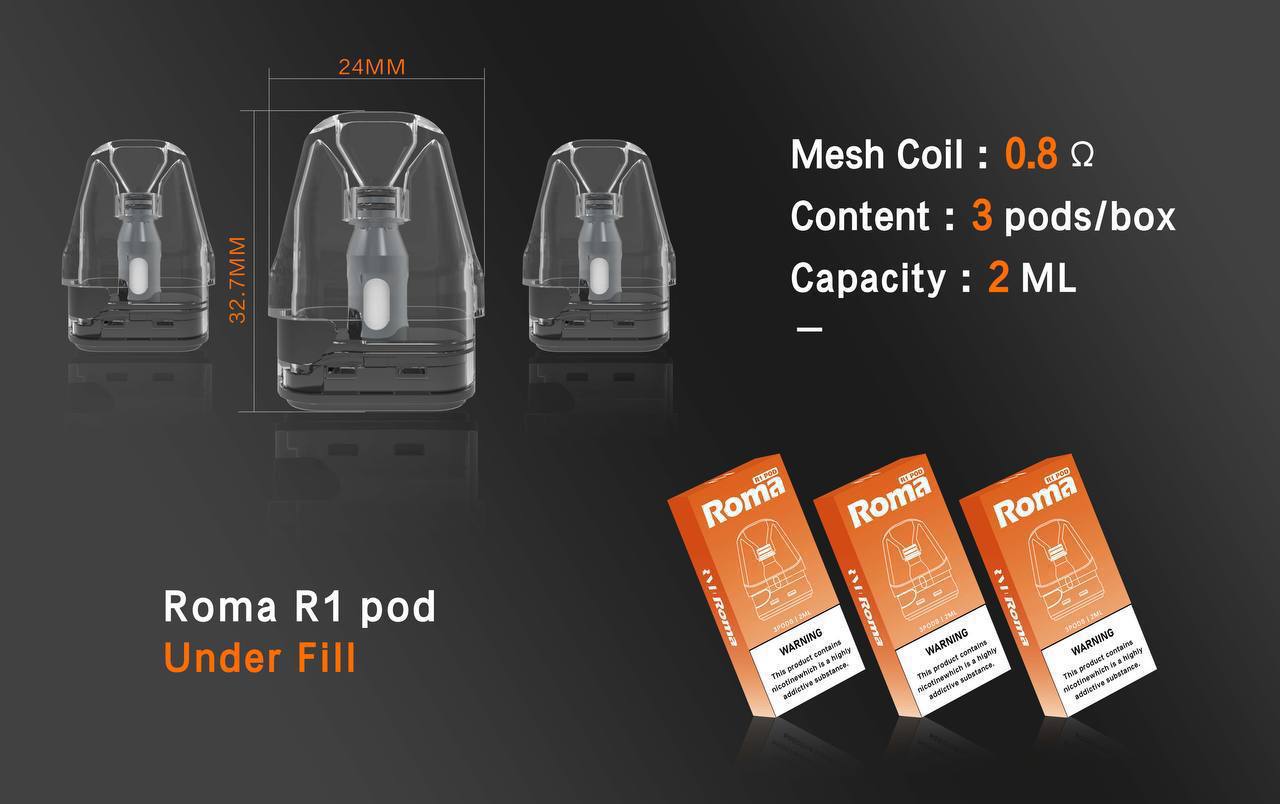 ROMA羅馬R1空倉 通用OXVA小蠻牛（三入組/2ML）-台灣現貨秒發